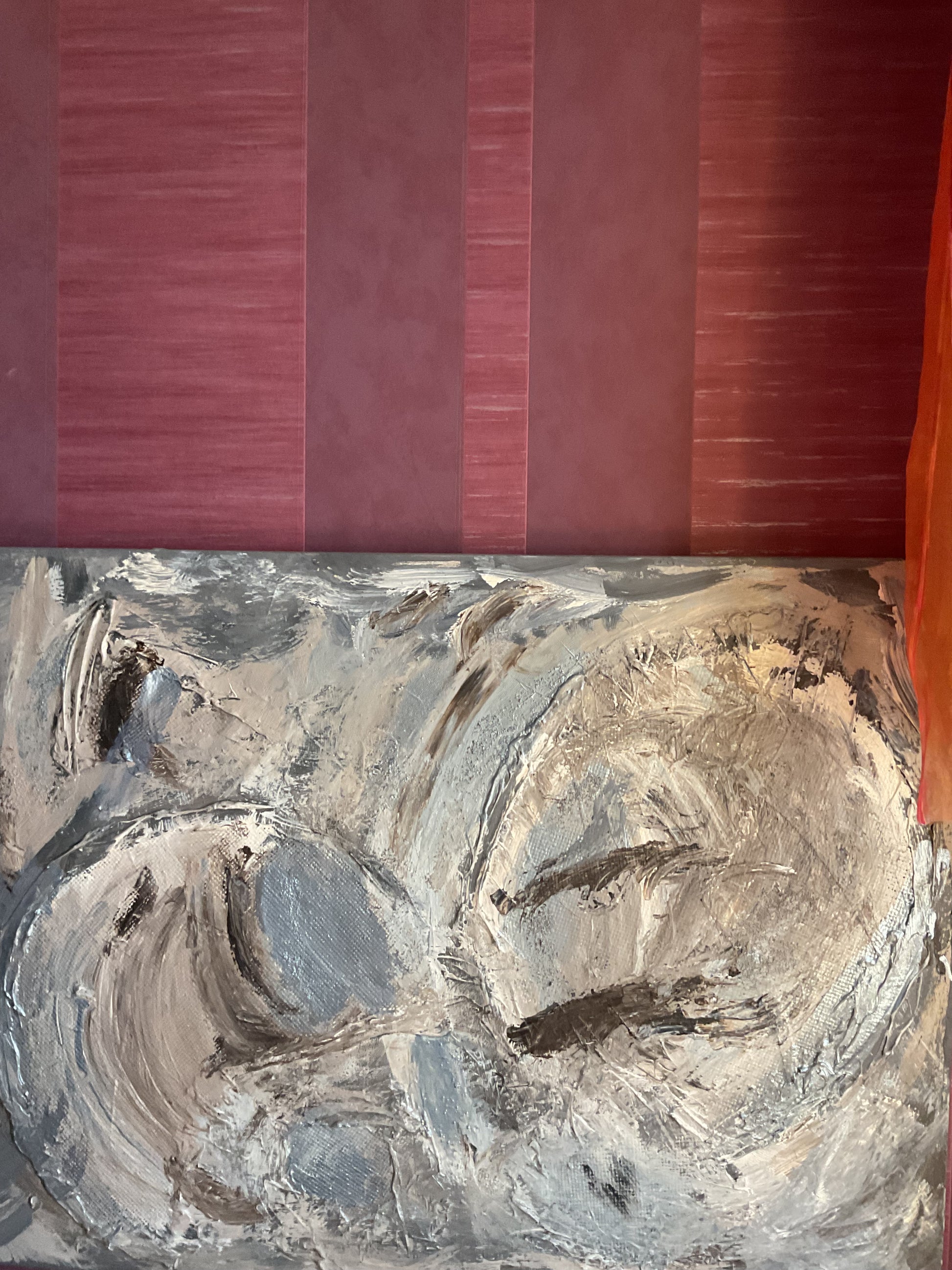 Abstraktes Acrylgemälde "Struktur in Bewegung" – handgemalt, Unikat, signiert | AcrylSeele