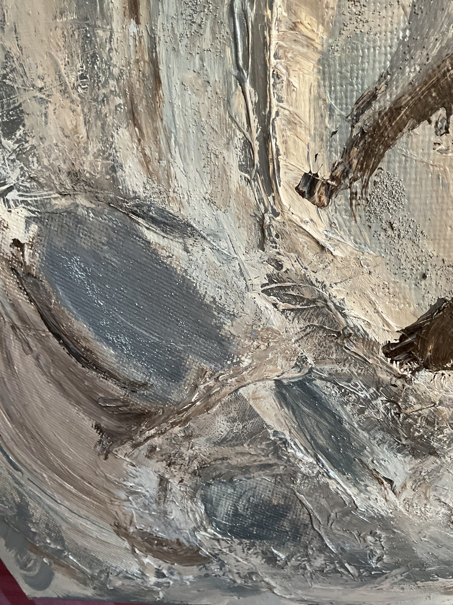 Abstraktes Acrylgemälde "Struktur in Bewegung" – handgemalt, Unikat, signiert | AcrylSeele