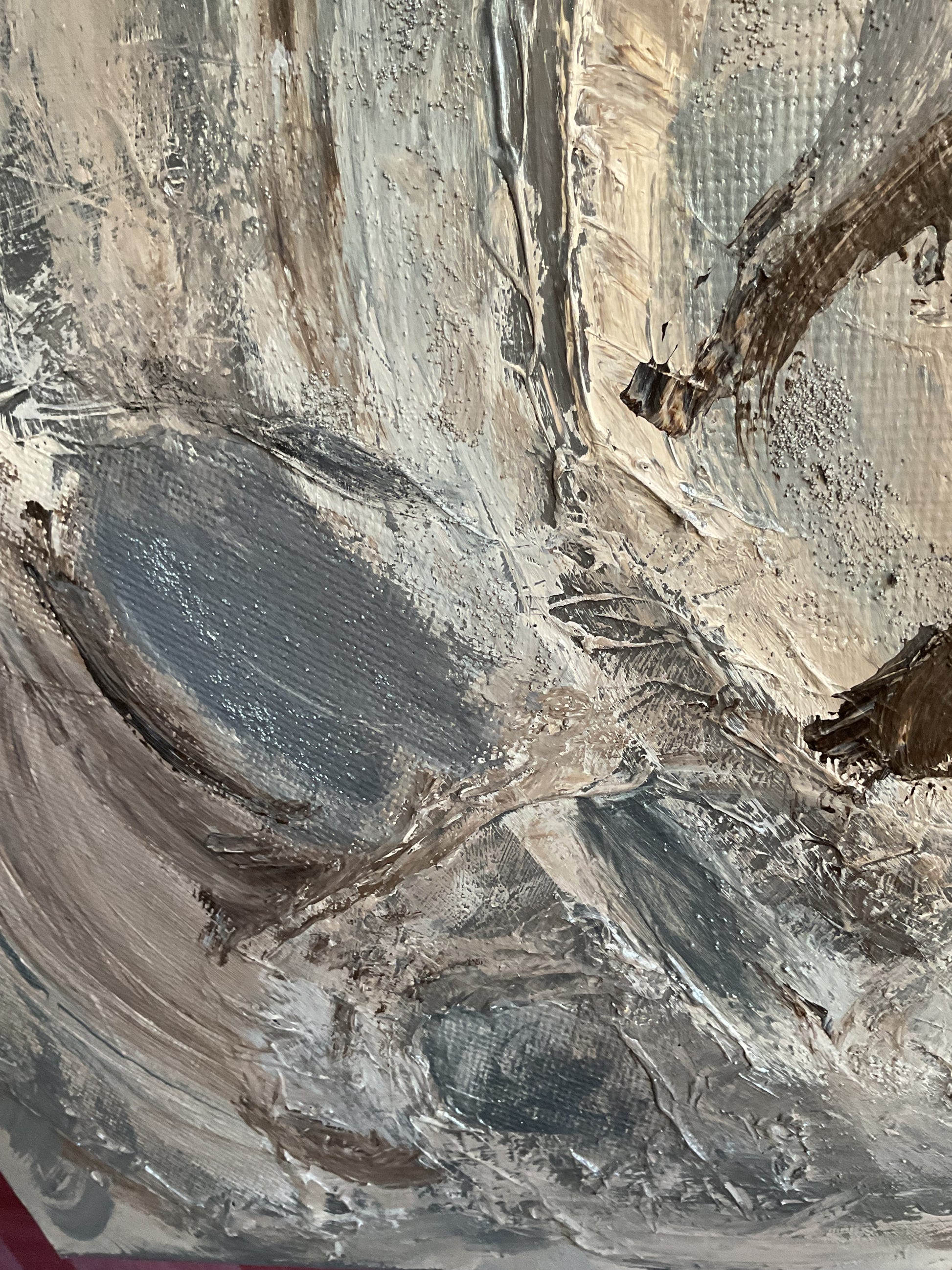 Abstraktes Acrylgemälde "Struktur in Bewegung" – handgemalt, Unikat, signiert | AcrylSeele