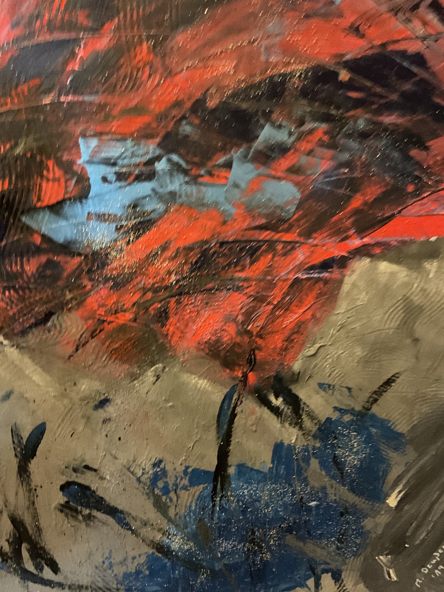 Abstraktes Acrylgemälde "Hilferuf der Farben" – handgemalt, Unikat, signiert | AcrylSeele