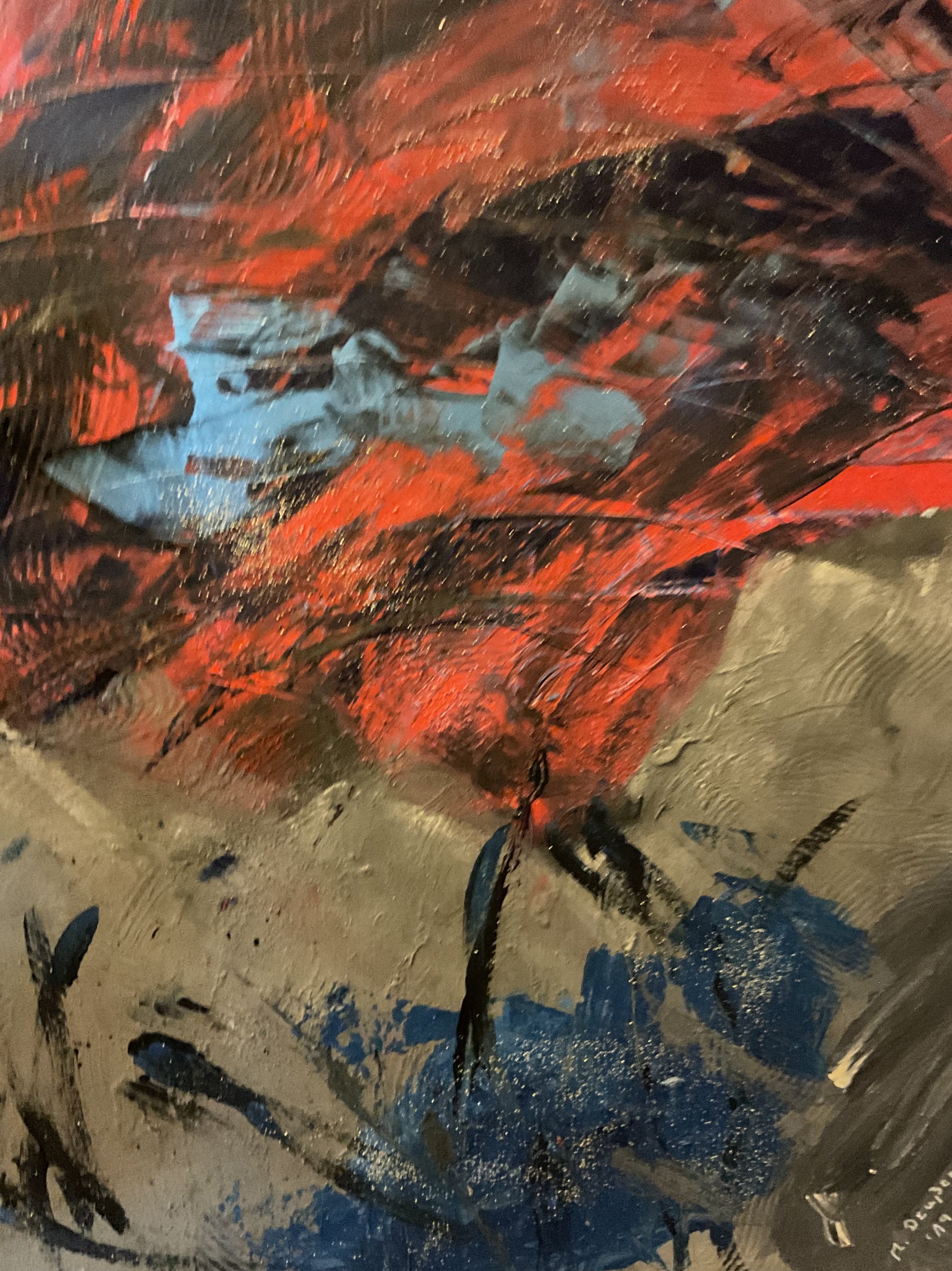 Abstraktes Acrylgemälde "Hilferuf der Farben" – handgemalt, Unikat, signiert | AcrylSeele