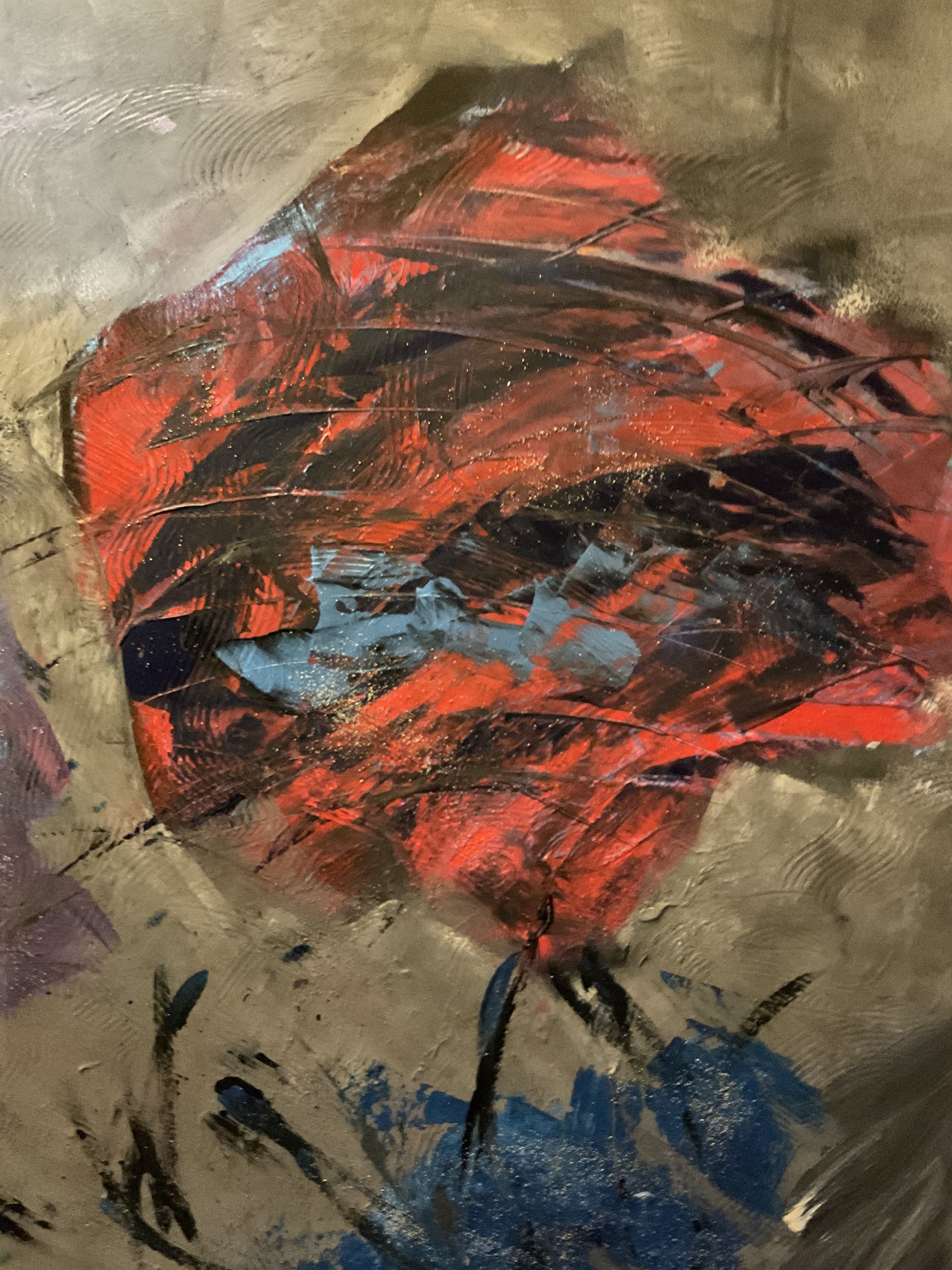 Abstraktes Acrylgemälde "Hilferuf der Farben" – handgemalt, Unikat, signiert | AcrylSeele
