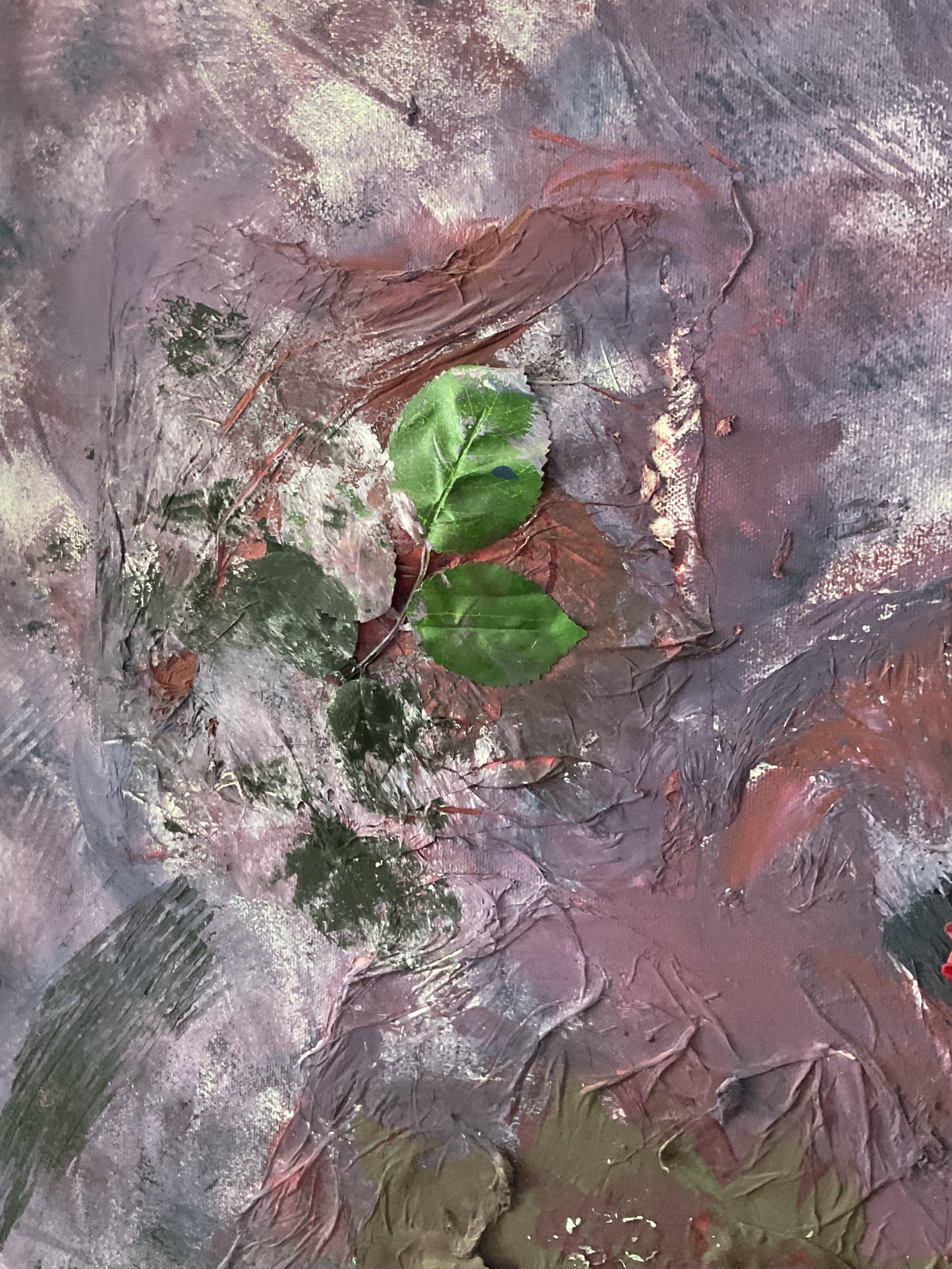 Abstraktes Acrylgemälde "Wer die Rose liebt, erträgt auch ihren Dorn!" – handgemalt, Unikat, signiert | AcrylSeele
