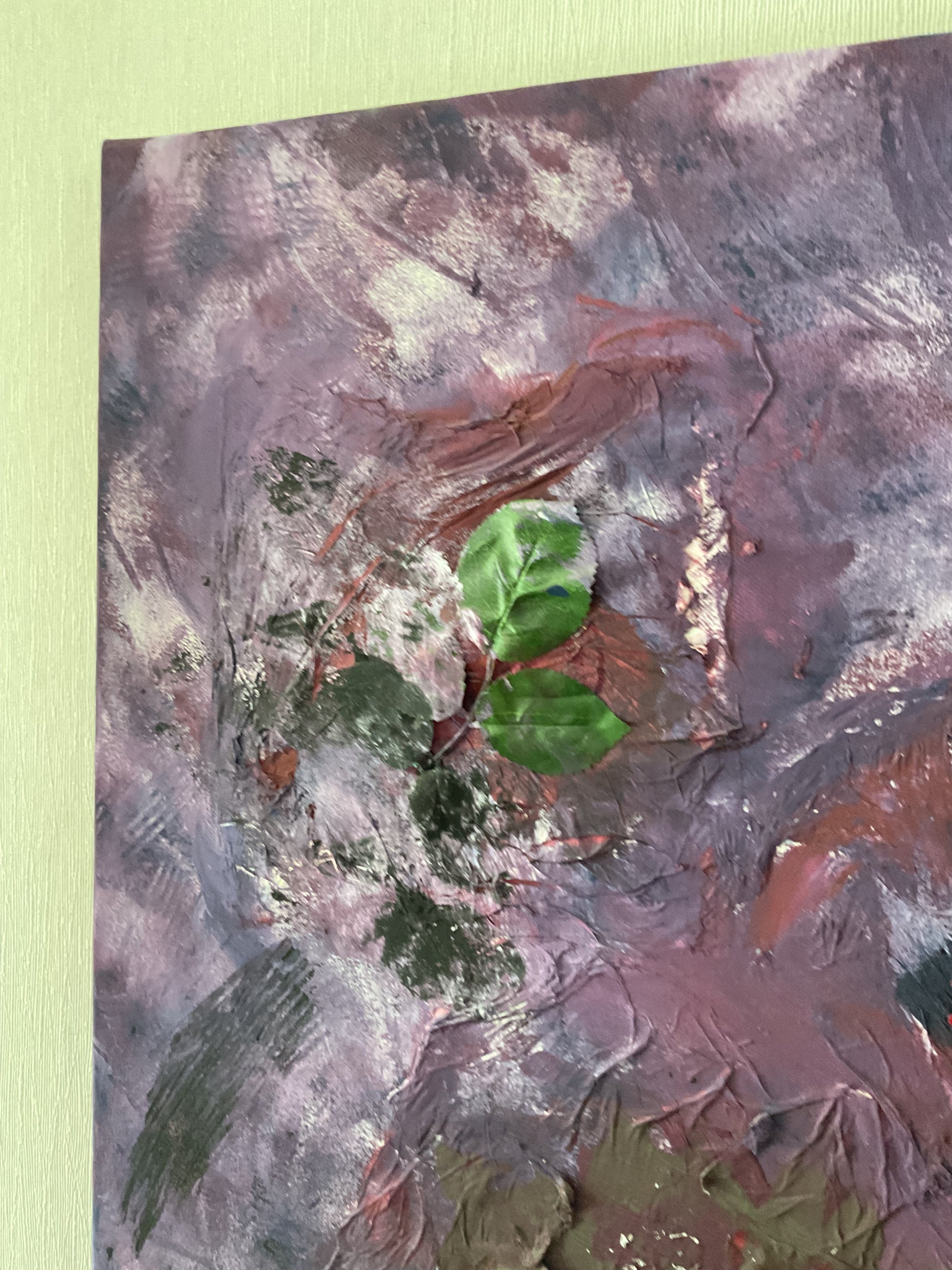 Abstraktes Acrylgemälde "Wer die Rose liebt, erträgt auch ihren Dorn!" – handgemalt, Unikat, signiert | AcrylSeele
