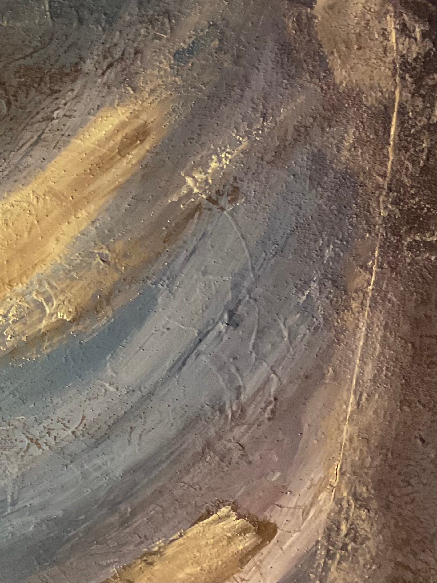 Detailaufnahme "Erosion" – warme Beige- und Brauntöne mit Acrylstruktur | AcrylSeele