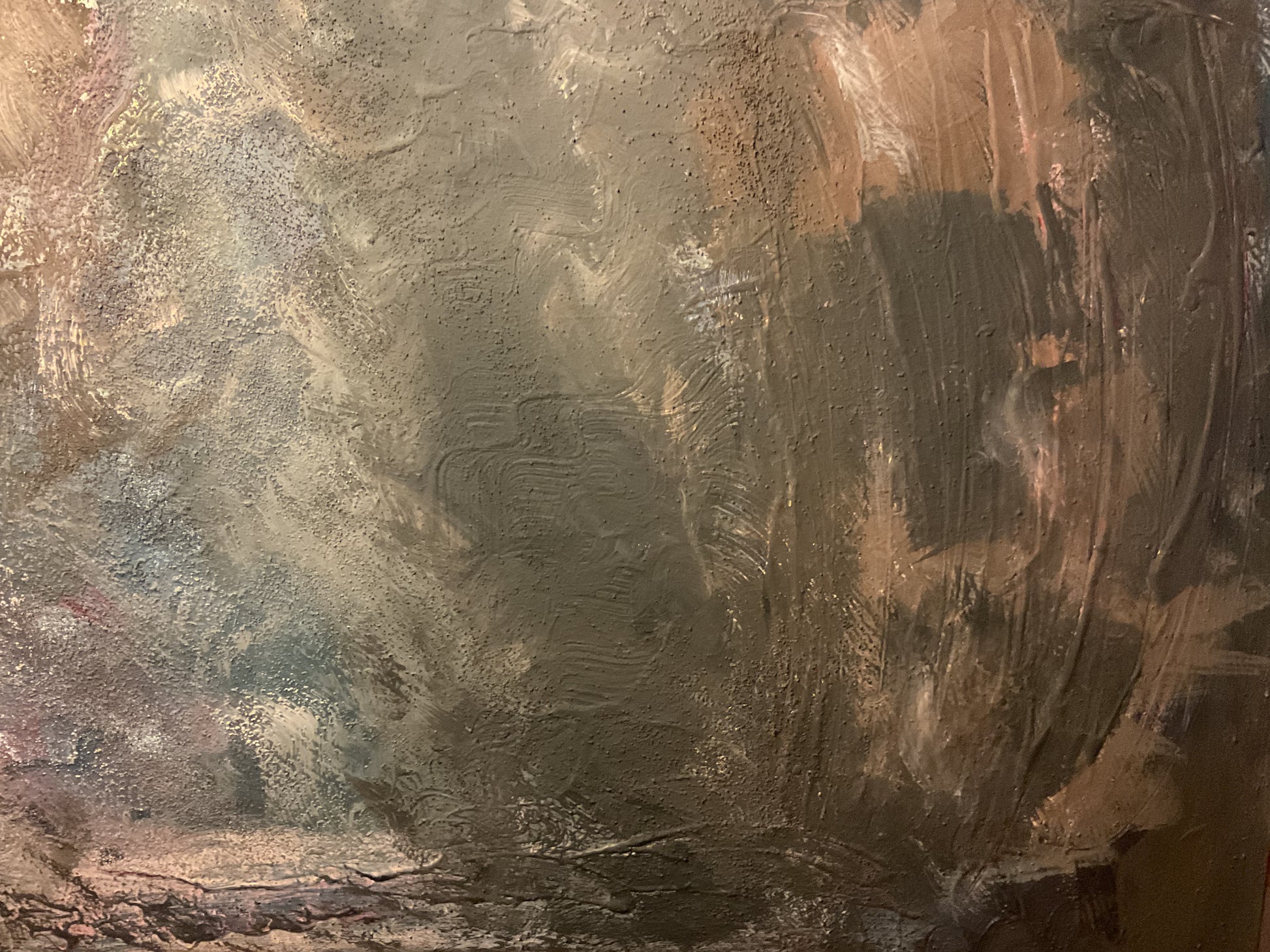 Wege aus der Finsternis – Acrylgemälde Detailaufnahme Struktur