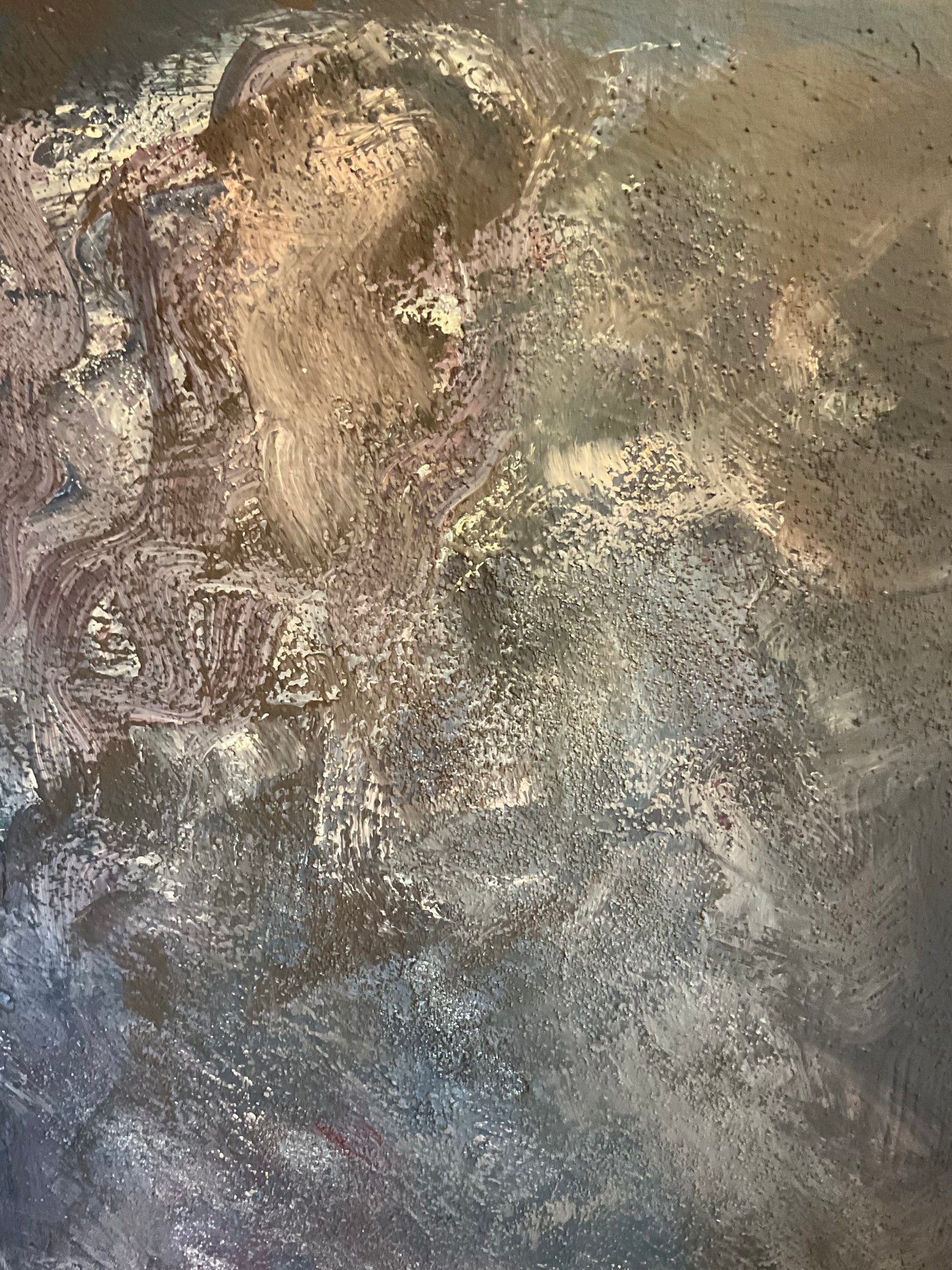 Wege aus der Finsternis – Acrylgemälde Detailaufnahme Licht