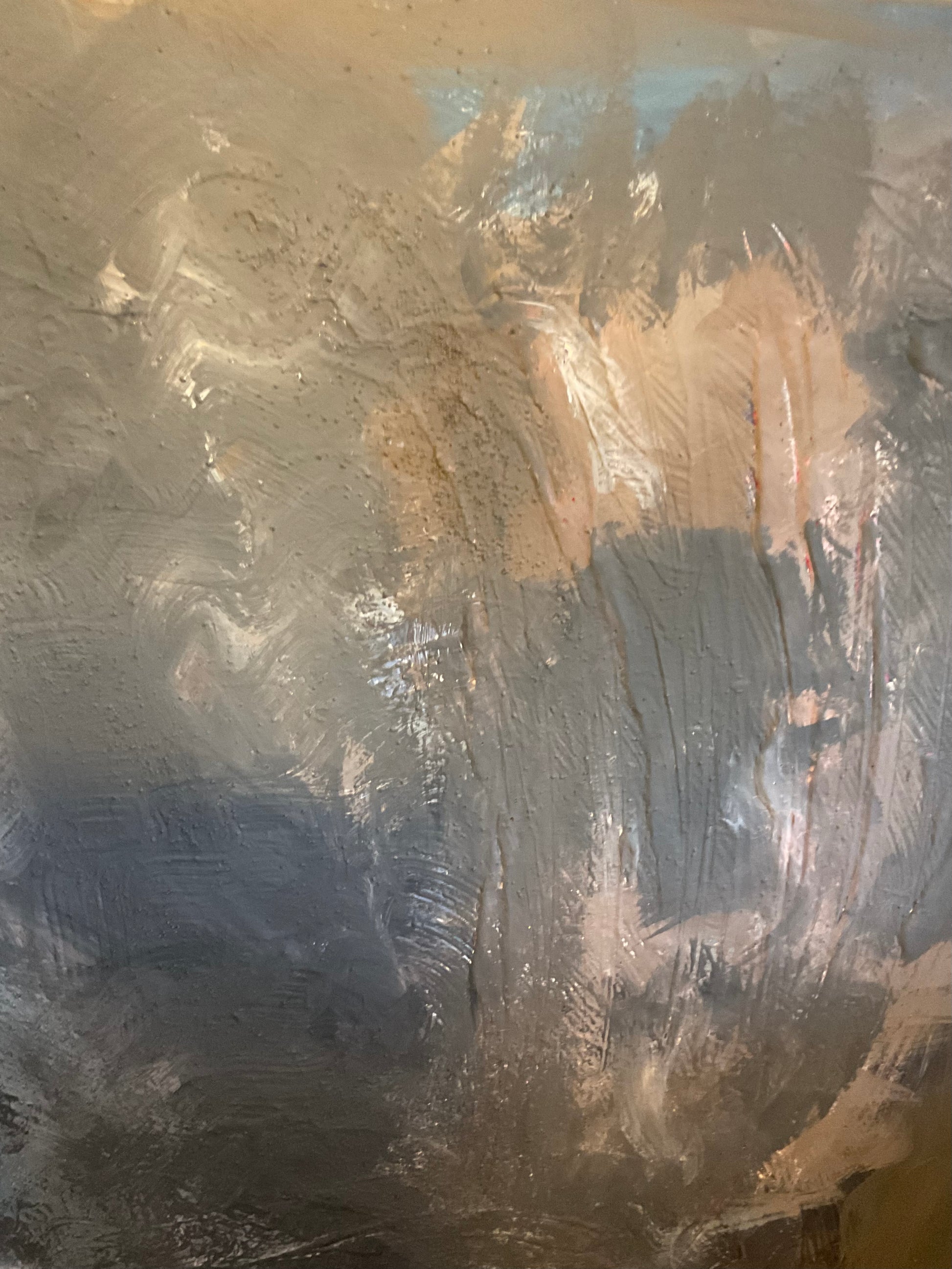 Wege aus der Finsternis – Acrylgemälde Detailaufnahme Dunkel