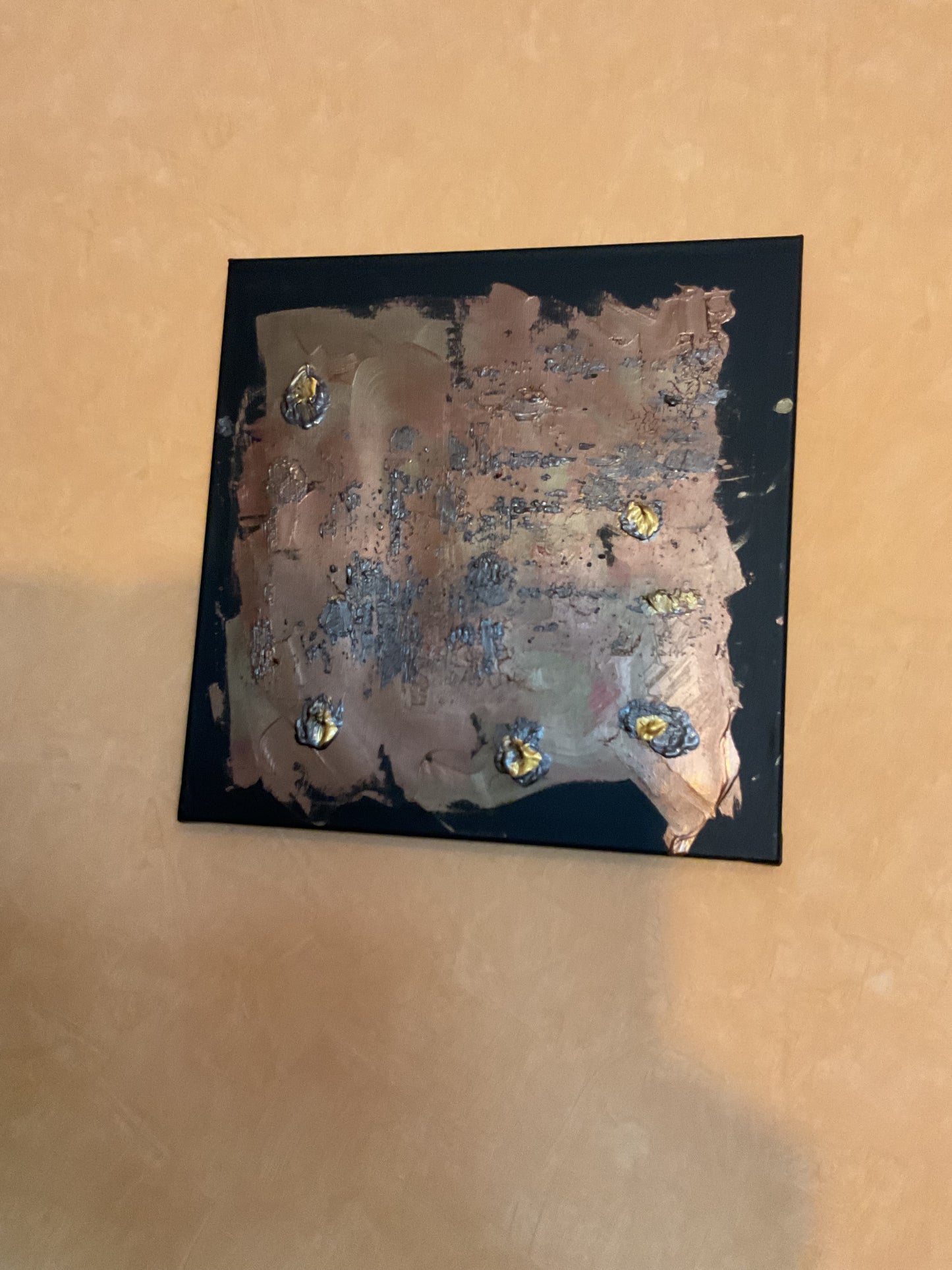 „Kupferne Stille" – Abstraktes Acryl-Diptychon | 2-teiliges Set