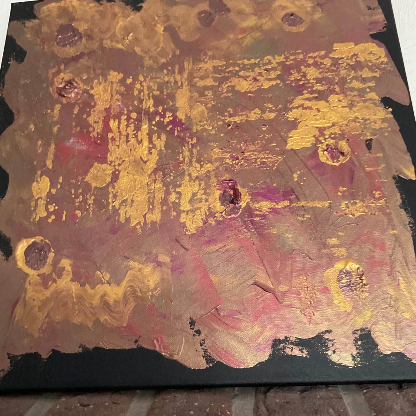 „Kupferne Stille" – Abstraktes Acryl-Diptychon | 2-teiliges Set