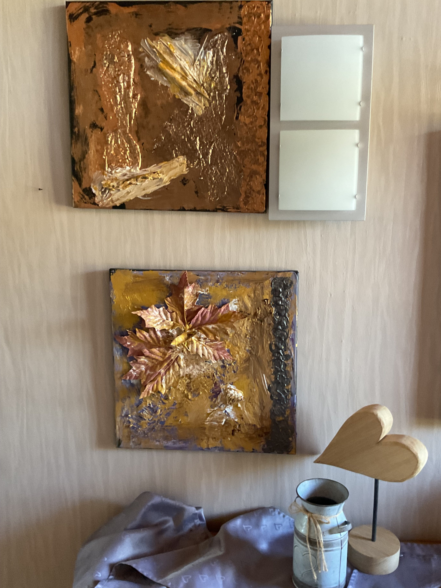 Herbstluft – 2er Set Acrylgemälde 40×40 cm