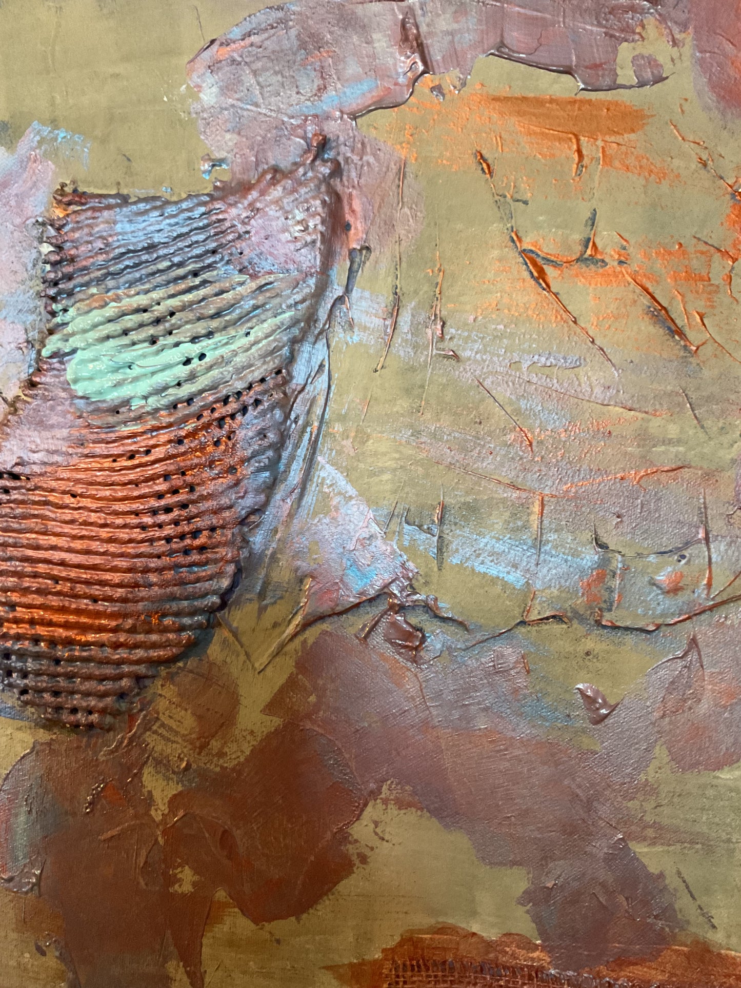 Verbundenheit – Abstraktes Acrylgemälde, 100 × 68 cm, Unikat, signiert
