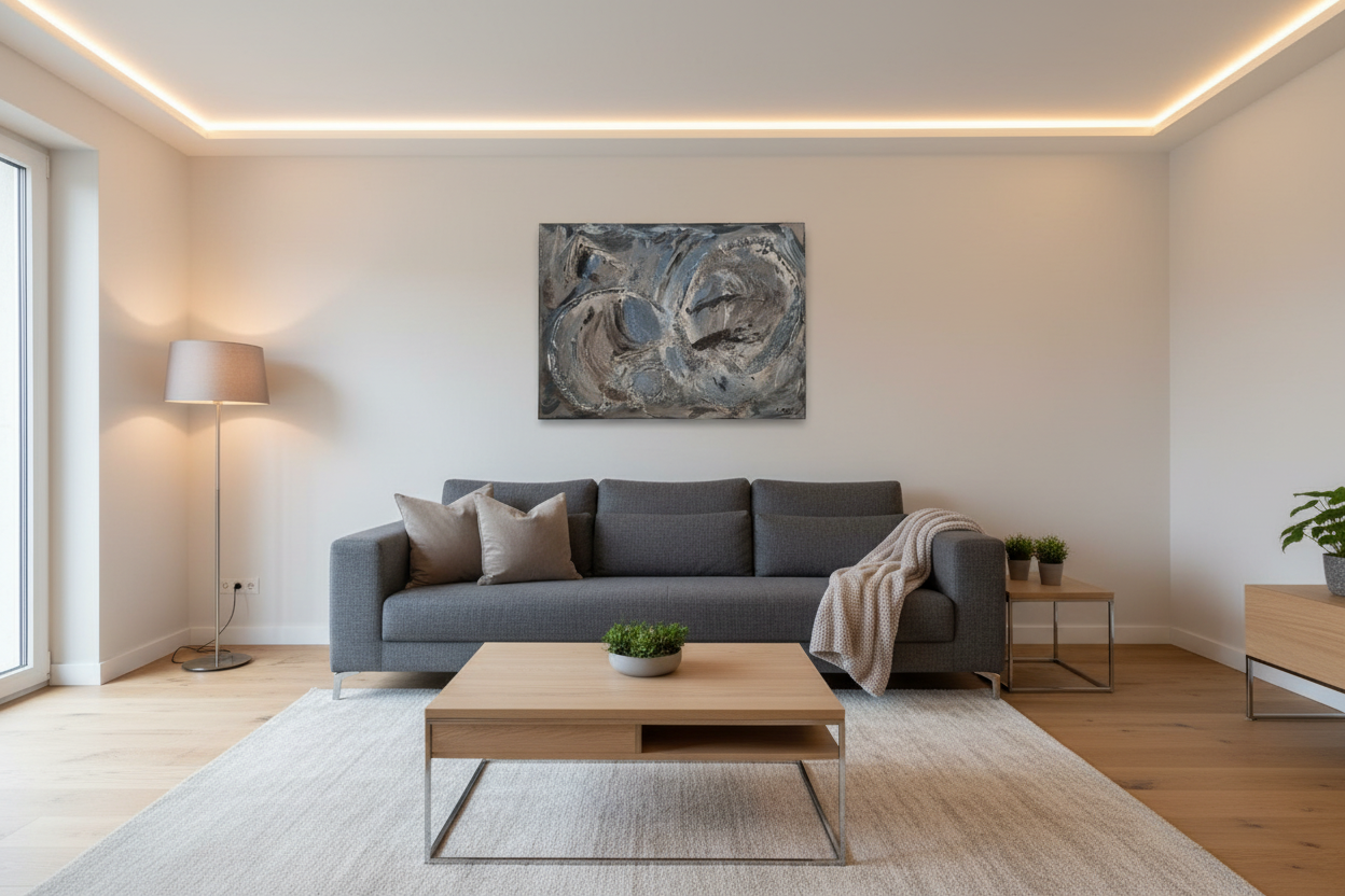 Struktur in Bewegung – Wohnzimmer